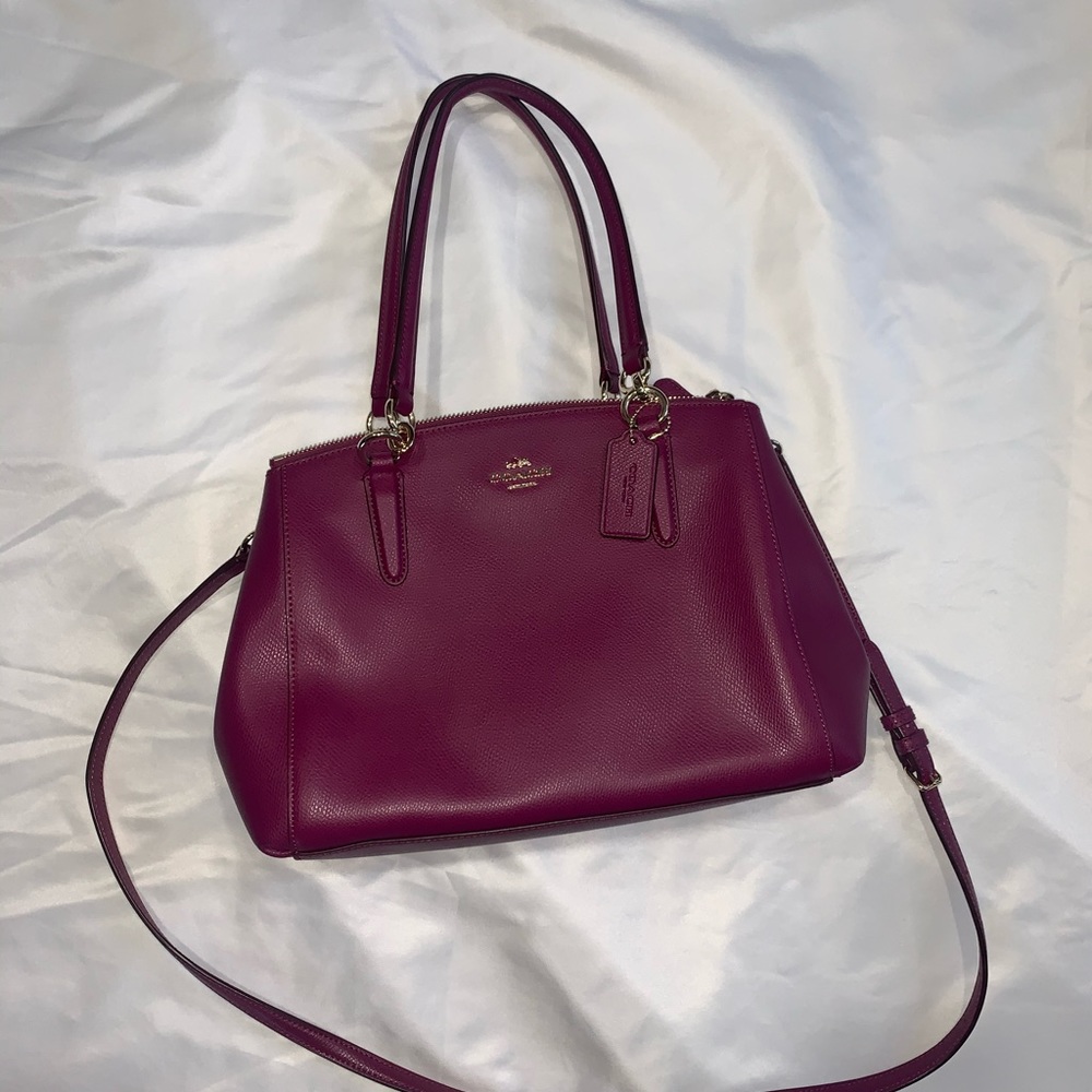 Plum coach purse